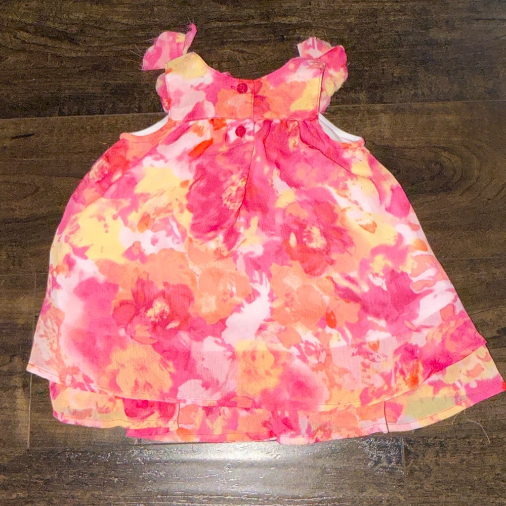 Blueberi Boulevard Watercolor Floral Tank Dress - Picture 2 of 3